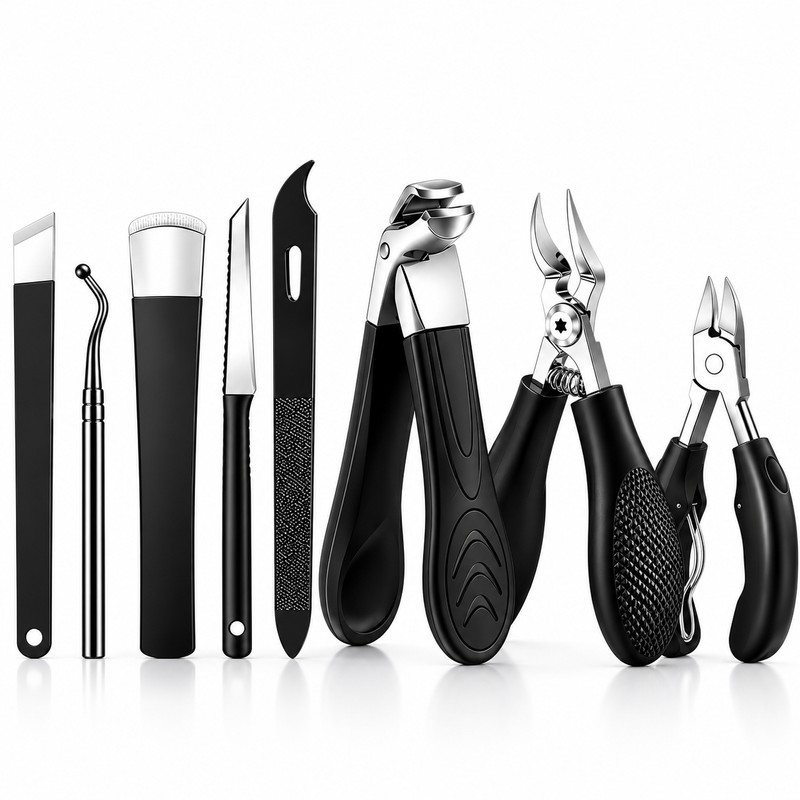 Heavy Duty Toenail Clippers for Seniors Thick Nails – 9-Piece
