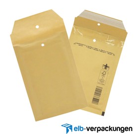 Pack of 50 Bubble Envelopes in Brown – 1/A – (120 x 175) – Bubble Envelopes / Mailing Bags elb-verpackungen
