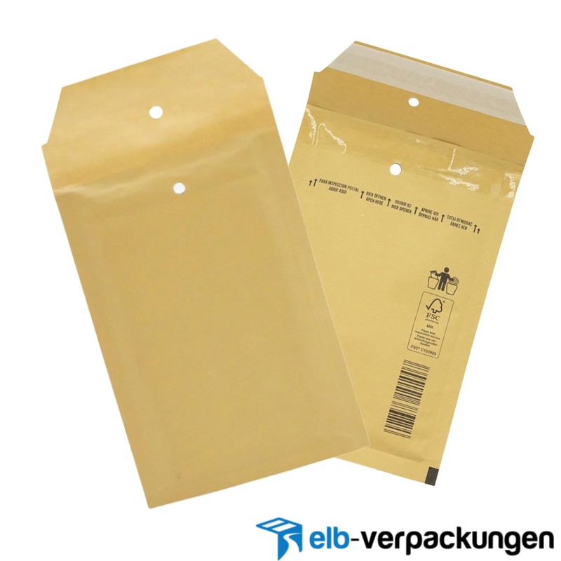 Pack of 50 Bubble Envelopes in Brown – 1/A –