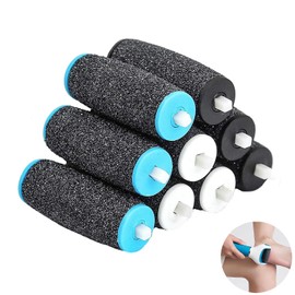 9 PCS Electric Foot File Replacement Heads, Electric Foot File Refills, for Scholl Velvet Smooth Replacement Rollers Refills, for Feet Pedicure Hard Skin Remover Rollers Heads