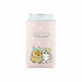 mofusand 53-3202 Can Cover / Can Koozie [Rabbit and Cat]