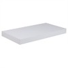 Home Basics Floating Wall Shelf White 18" (Single Pack) Contemporary