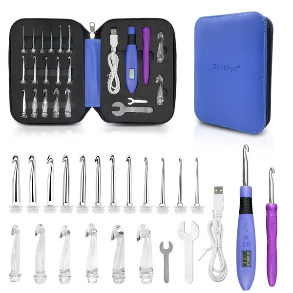 Crochet Hooks, Counting Crochet Hook Set, 18 in 1 Crochet