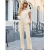 Aottori Two-Piece Leisure Suit Women's Summer Outfits Tracksuit Short Sleeve