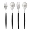 Cutipol MIO Black/Matte Silver Dinner (2 Forks and Spoons) 4
