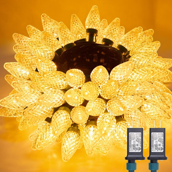 Brightown 2 Pack Warm White C9 Christmas Lights - Total