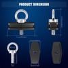 Chelhead 4 PCS Bed Anchors Mounting Kit Aluminum Bed Accessories