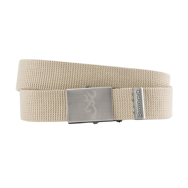 Browning Men's Belt, Basic Webbing (Tan), One Size US