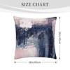 Pink And Navy Throw Pillow Covers 18"X18" Cozy Velvet Square