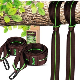 Swurfer Tree Swing Straps Hanging Kit- Durable Weatherproof Tree Attachment Straps - Hang Any Swing or Hammock (3 Feet - 2 Straps)