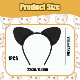 Cat Ears Headband, Women's Headband Cat Ears, Fancy Dress Costume Carnival, Children's Cat Accessories, Adult Catwoman Headpiece, Cat Costume, Cat Headband, for Carnivals, Theme Parties, Cosplay