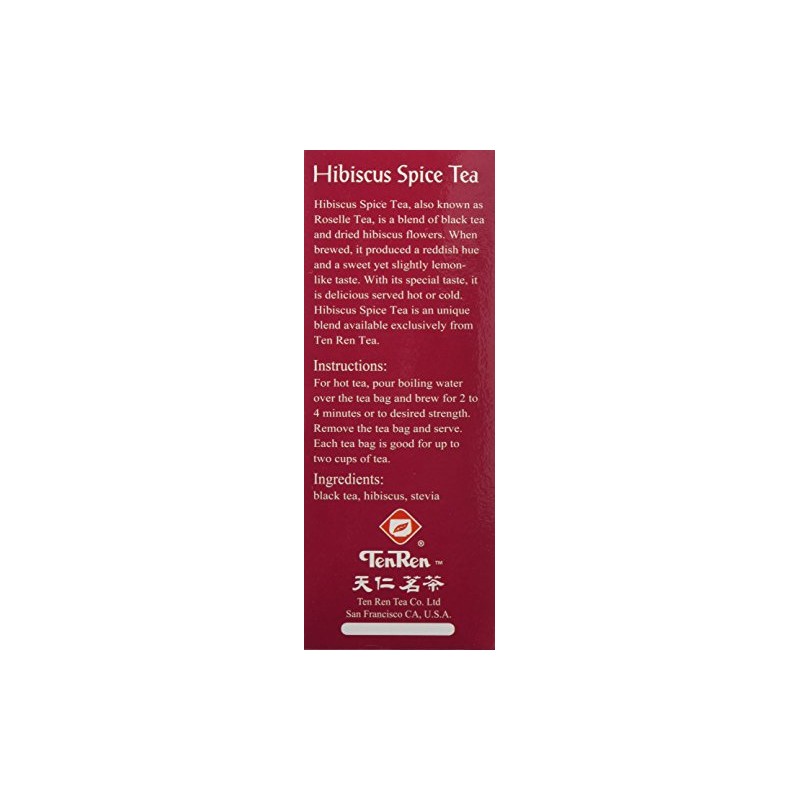 Ten Ren Hibiscus Spice (Roselle) Tea - Chinese - 50