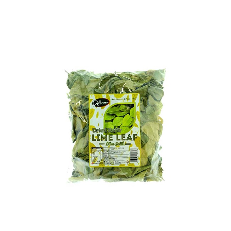Deliamor Dried Kaffir Lime Leaf | Daun Jeruk, 1.76 oz