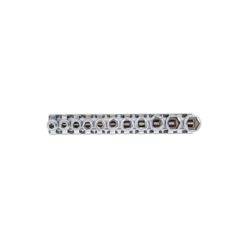 BGS 2433 Socket Set, Silver, 1/4-Inch Set of 11 Pieces