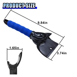 LAINLOY Ice Scraper for Cars, Scratch-Free Winter Window and Windshield Snow Ice Scraper, Foam Grip Frost Removal Accessories for Cars, Trucks, SUVs (Blue)