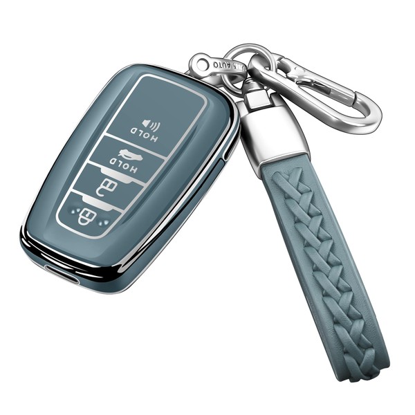 Autophone Compatible with Toyota Key Fob Cover with Keychain Fit