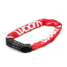 woom Lokki Bike Lock, Children’s Combination Bicycle Cable Lock, Hardened Steel Chain Safety Lock (24” Chain)