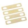 4Pcs Guitar Neck Shim Brass Material Heightening Gasket Set Musical