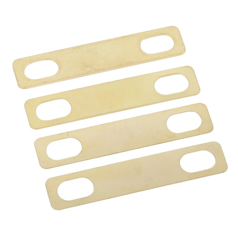 4Pcs Guitar Neck Shim Brass Material Heightening Gasket Set Musical