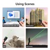MIPREZT [4 Packs] Rechargeable Green Light Flashlight Long Distance Range
