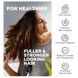 Fórmula Avanzada DHT con Biotina  DHT Blocker Hair Supplement, 60 Caps                                                                                