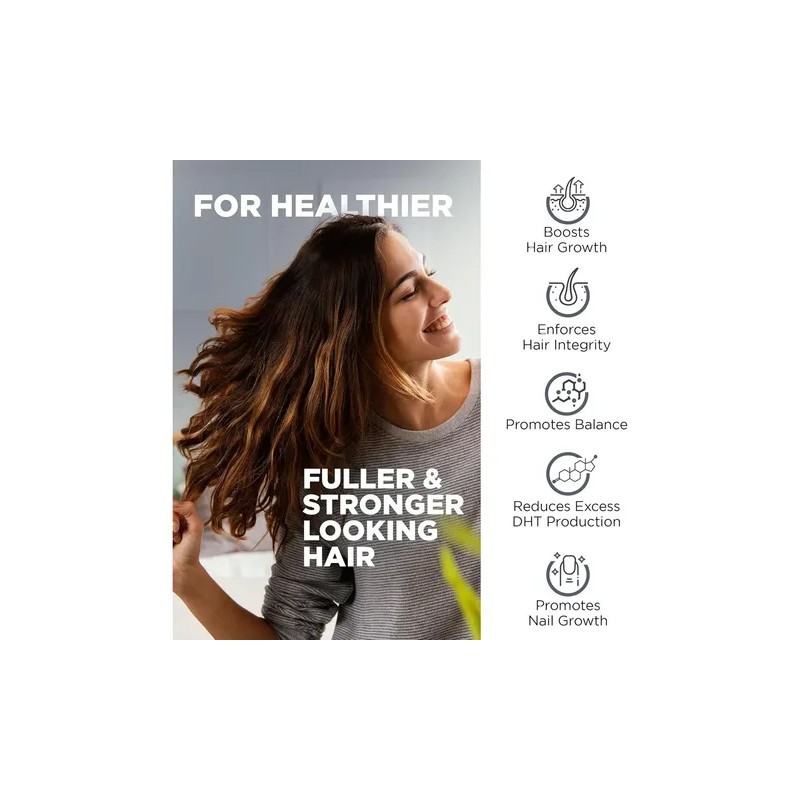 Fórmula Avanzada DHT con Biotina DHT Blocker Hair Supplement, 60