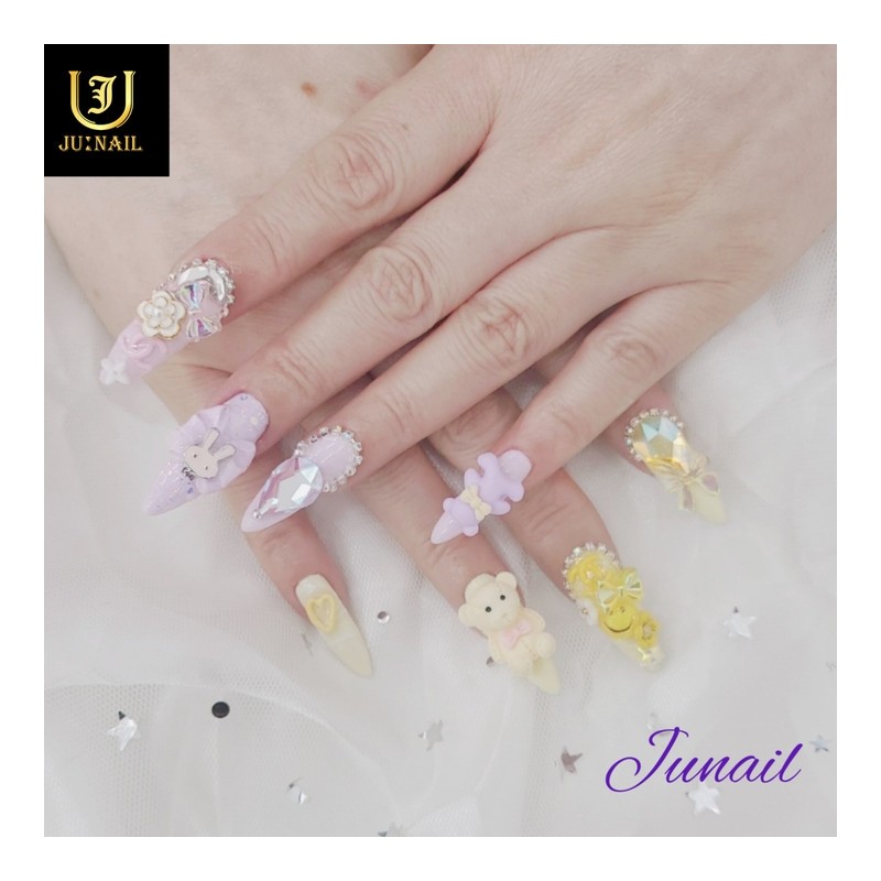 ⚜️Fairyland Homemade Nail Tips✨ - Long Ballerina / ⚜️동화나라 수제네일팁✨