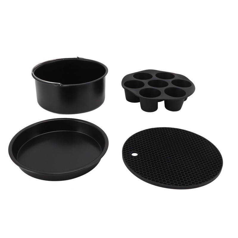 For Air Fryer Pans Set Heatproof Easy Cleaning Stainless Steel