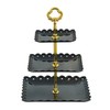 Wagoodter 3-Tier Plastic Dessert Stand Cupcake Stand Fruit Candy Display