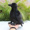 POPOTATO Large Crow Stuffed Animal Realistic 9.44'' Black Crow Plush