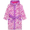 Harry Bear Girls Animal Print Bathrobe, blue