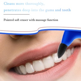 SMILEHEVEN 3Pcs Teeth Stain Remover,Tooth Stain Eraser,Tartar Eraser Polisher,Dental Plaque Tool,Eraser for Coffee Stain Teeth Whitening Cleaning Polishing Kit (Blue)