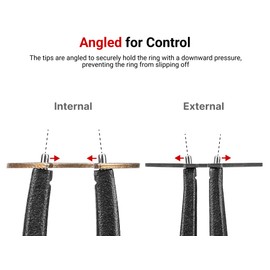 TEKTON 9 Inch Internal and External Retaining Ring Pliers Set, 2-Piece (0.090 in. Tips) | PRR90018