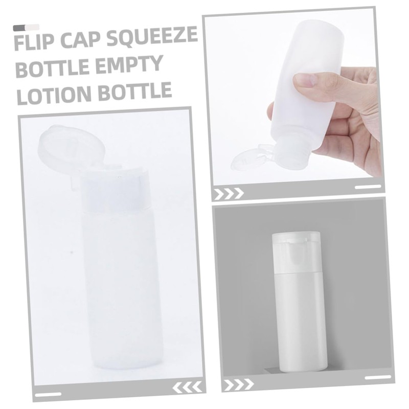 VICASKY 12pcs Squeeze Bottle Empty Refillable Lotion Dispenser for Shampoo