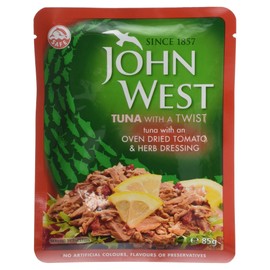 John West Jacket Topper Tuna with Oven Dried Tomato and Herb Dressing 85 g