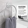 Nickel Brushed Bathroom Towel Ring - SUS304 Stainless Steel Bathroom