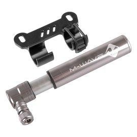 M-WAVE Mini Pump Miniatair, Only 120 Mm And 68 G, for Fv And Av, Max. 90 Psi / 6.2 Bar, with Bracket, On Card