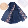 Lutesa Women's Large Stall, Ethnic Style, Embroidered, Floral Pattern, Scarf,