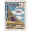 Half a Donkey Paris Vintage Flight Large Cotton Tea Towel