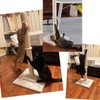 HUTPET 34" Tall Cat Scratching Post Double Base and Reinforcement