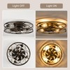 Flush Mount Caged Ceiling Fan: 20" Caged Ceiling Fan with