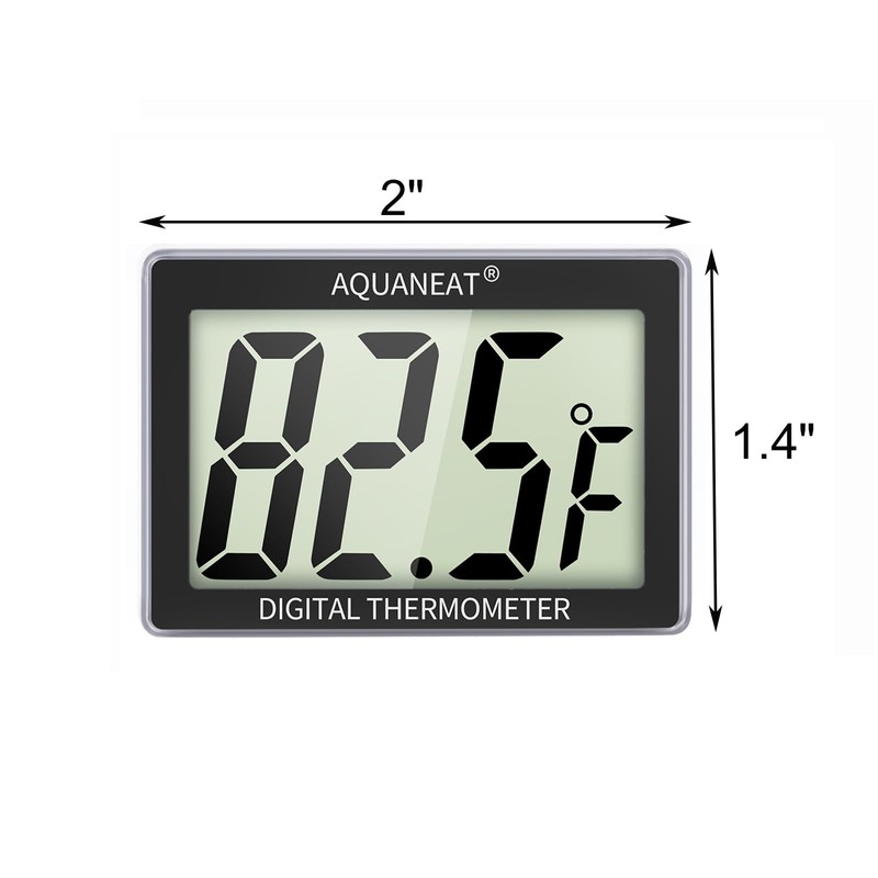AQUANEAT Aquarium Thermometer 2 Packs, Fish Tank Thermometer, Aquarium Digital