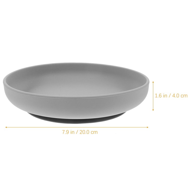 Zerodeko Spill Proof Scoop Plate with Suction Base Adaptive Self-Feeding