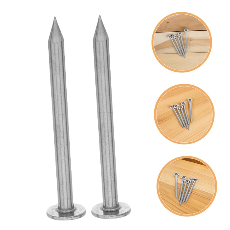 BESPORTBLE 6pcs Stainless Steel Survey Markers Heavy Duty Property Line