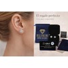 Aretes Flor de Moissanita para Mujer | Plata .925 Bañados