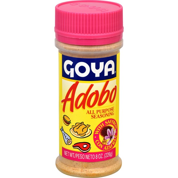 Goya Foods Adobo All Purpose Seasoning with Saffron, 8 Ounce (Pack of 24)
