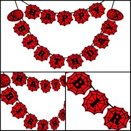 Seyal®Spidrman Happy Birthday Banner