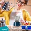 Laiyeoy Pour Over Coffee Dripper, Slow Drip Paperless Coffee Filter,