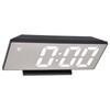 Digital Alarm Clock LED Mirror Screen USB Charging Automatic Dimming
