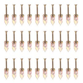 140pcs Self Drilling Drywall Anchors Kit, 12x30mm Wall Anchors and Screws for TV, Self, Picture Frame, Cabinet, Hangs up to 66 lbs
